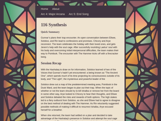 posts/116-Synthesis screenshot