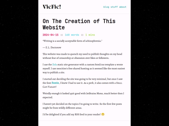 blog/first screenshot