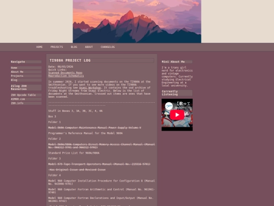 TI980A/ti-Proj-Log screenshot