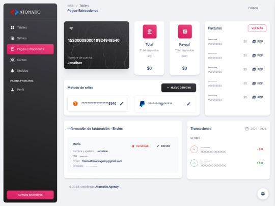 pages/billing screenshot