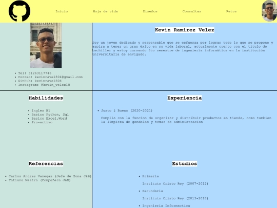 Hoja de vida screenshot