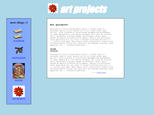 projects screenshot