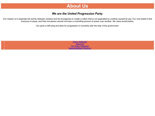 About us screenshot