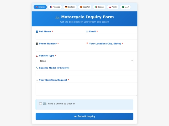 form screenshot