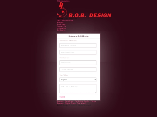 registration screenshot