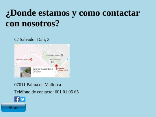 Contactarnos screenshot