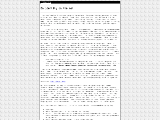 blog/identity screenshot