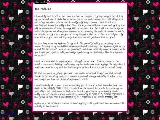 blog/rambles screenshot