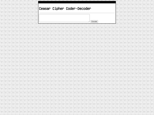 ciphers/ceasar screenshot