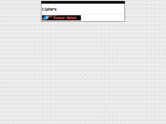 ciphers screenshot