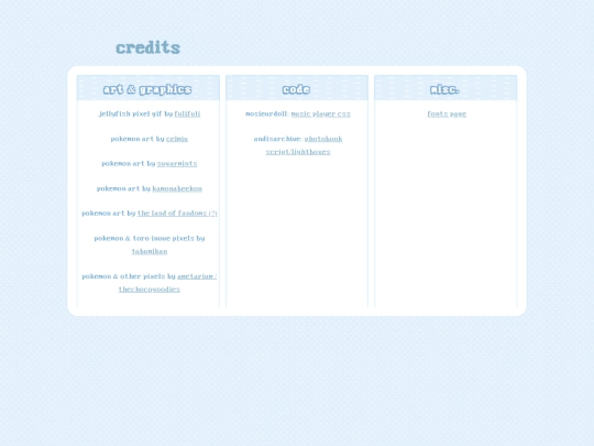 credits screenshot