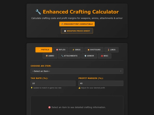 Guncalc screenshot