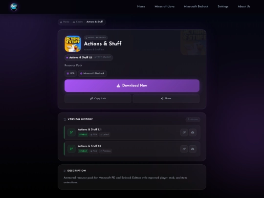 clients/action-and-stuff screenshot