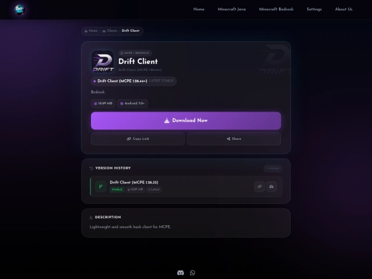 clients/drift-client screenshot