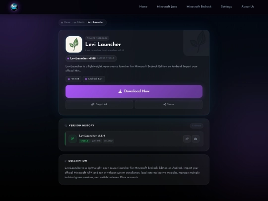 clients/levilauncher screenshot