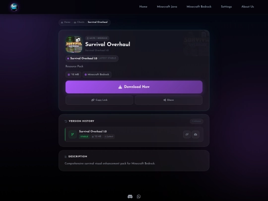 clients/survival-overhaul screenshot