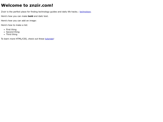 index screenshot