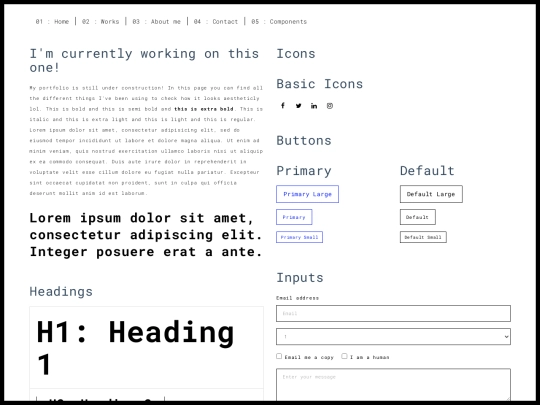 components screenshot