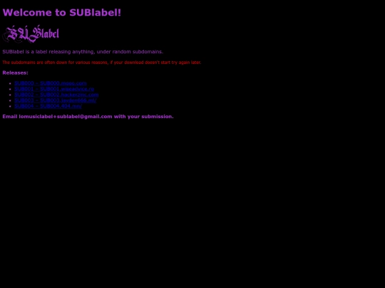 sublabel screenshot