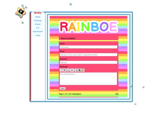 guestbook screenshot