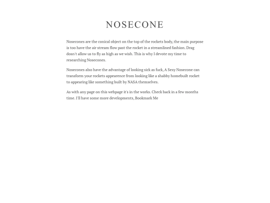 nosecone screenshot