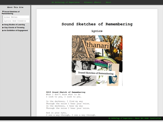 athanariSketchesLyrics screenshot