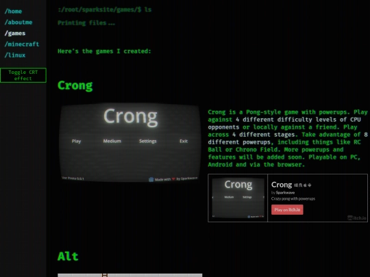 games screenshot