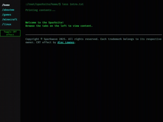 index screenshot