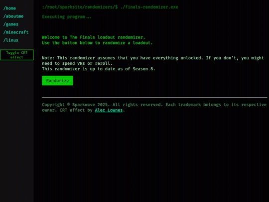 ranloadfinals screenshot