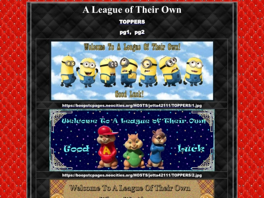 HOSTS/ALeagueOfTheirOwn/TOPPERS screenshot