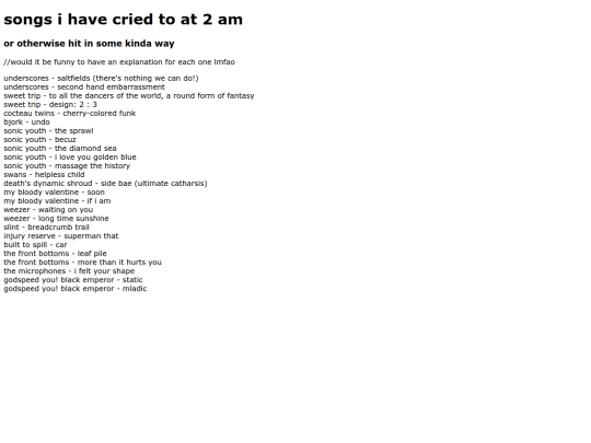 songs screenshot