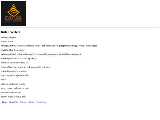 LinuxKBs/kb5installnetdata screenshot