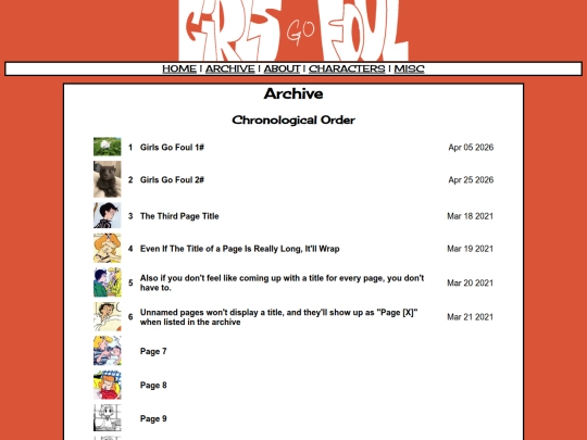 archive screenshot