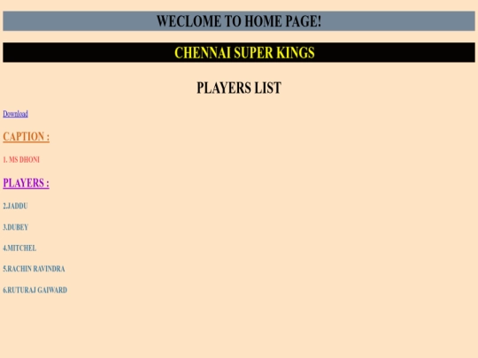 index screenshot
