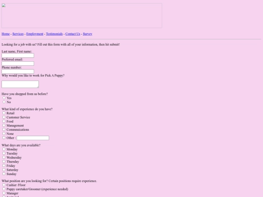 employment screenshot