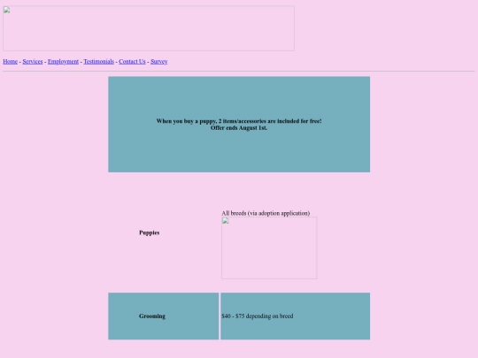 services screenshot