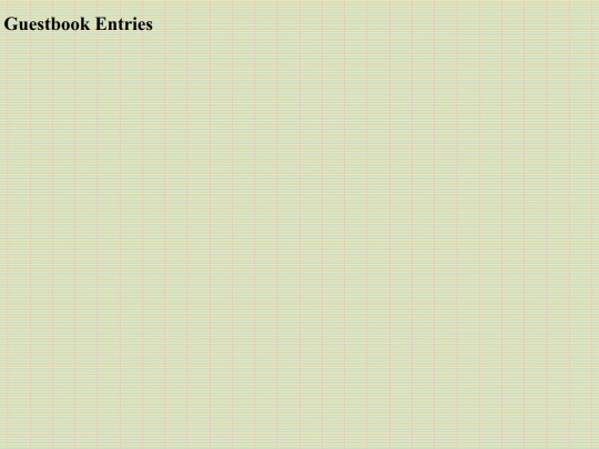 Guestbook screenshot