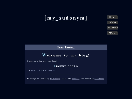 blog screenshot
