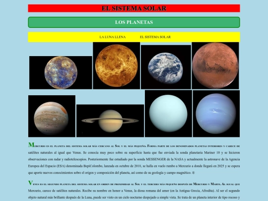 planetas screenshot