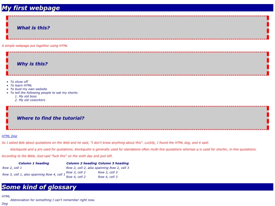 practice/mysecondpage screenshot
