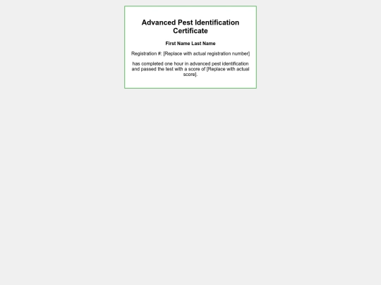 advanced_pest_identification_certificate screenshot