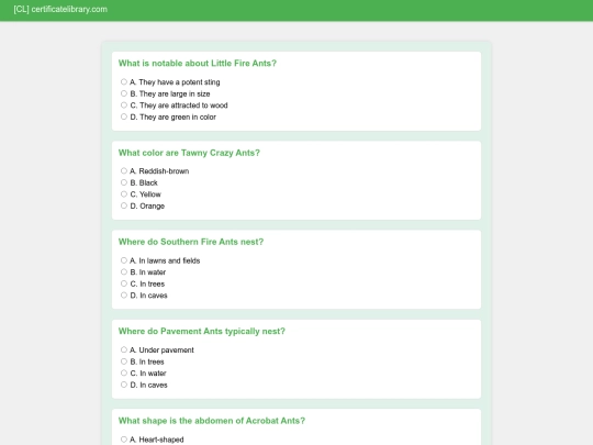 common_ants_Test screenshot