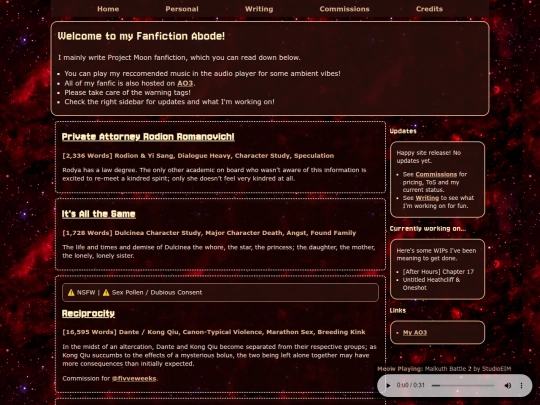 writing screenshot