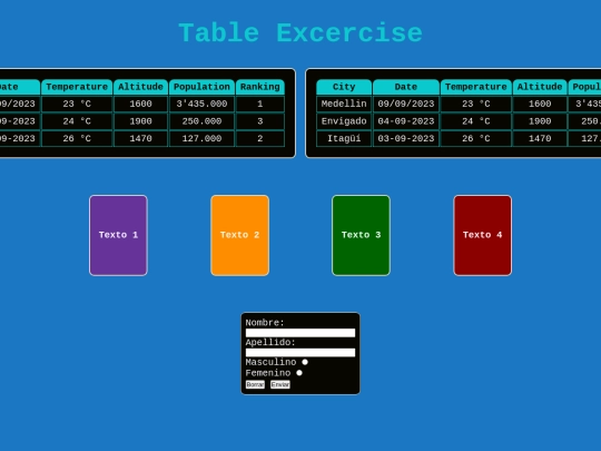 Clase_Tabla/TableExcercise screenshot