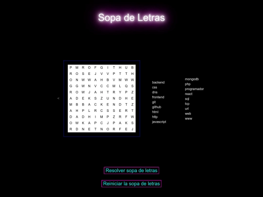 SopaDeLetras screenshot