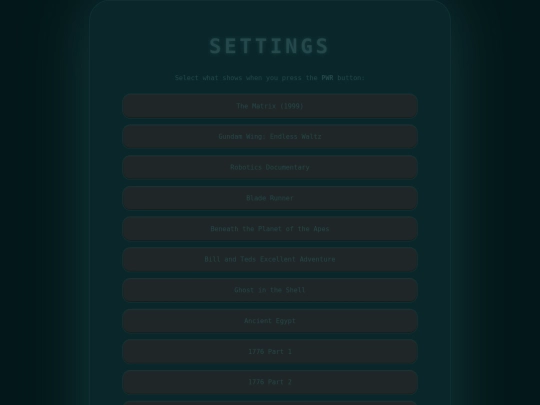 pages/settings screenshot