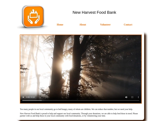 Fundamentals of Web Dev. Assignments/ch_9_labs/foodbankindex09 screenshot