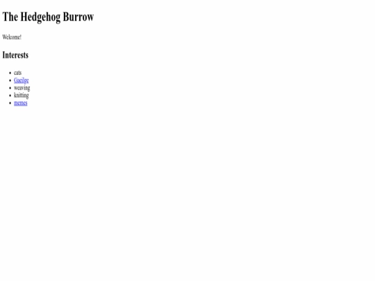index screenshot