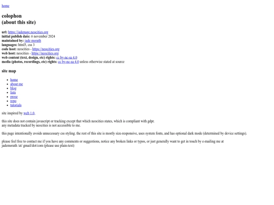 colophon screenshot
