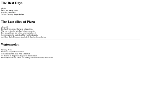 poetry screenshot